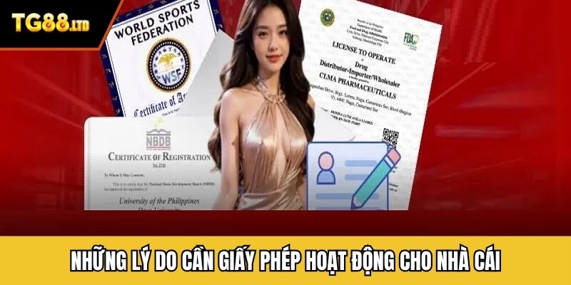 Những lý do cần giấy phép hoạt động cho nhà cái
